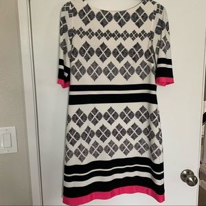 Eliza J Patterned Shift Dress
